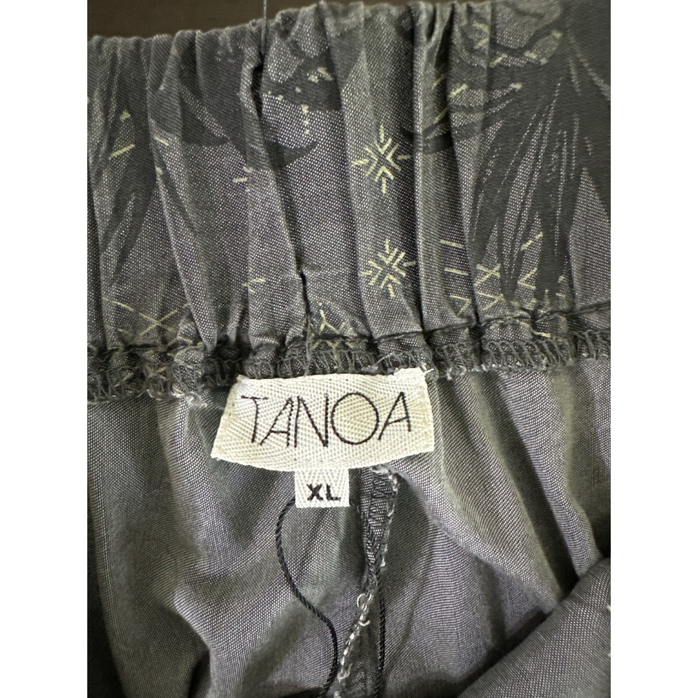 Tanoa Hawaii Denim Aiga High Waist Pant XL Black Tencel Wide Leg Tropical TP141 - Picture 10 of 13